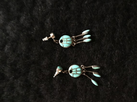 Exquisite Zuni Turquoise Set Gem