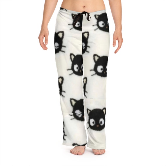 Retro Chococat Love Cream Hearts Valentine Kitty Pajama Pants Lounge Cozy Holiday Sleep Distressed Gift Etsy Canada