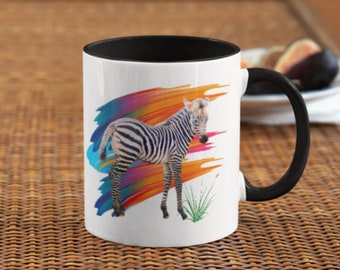 Wildlife Tasse, Zebra Becher, Tiertasse, Afrika Wildlife, Urlaubsgeschenk, Kaffeebecher, Teebecher, Geschenk, Bürotasse, Naturtasse, Geschenk für Mama