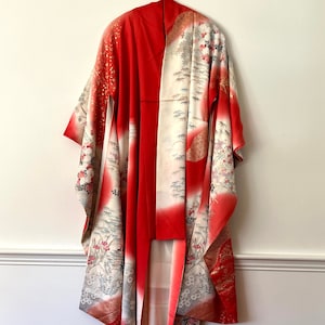 Japanese Silk Furisode Kimono