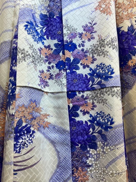 Antique Silk Japanese Furisode Kimono - image 4