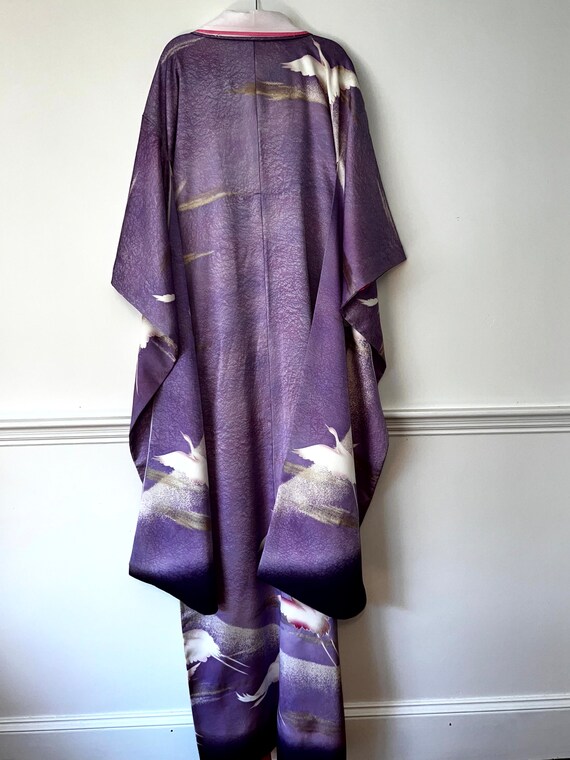 Antique Japanese Silk Furisode Kimono - image 5