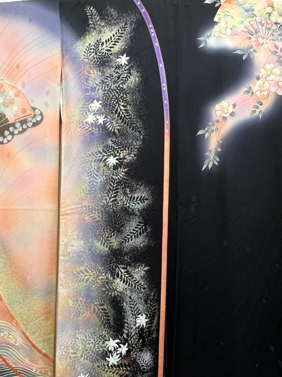 Japanese Silk Furisode Shogun Kimono - image 5