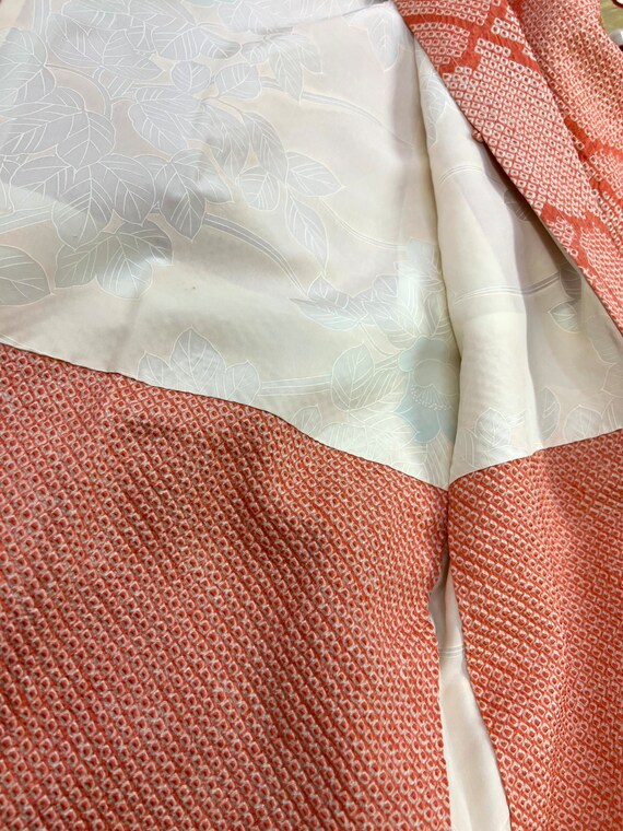 Coral Silk Haori Jacket - image 7