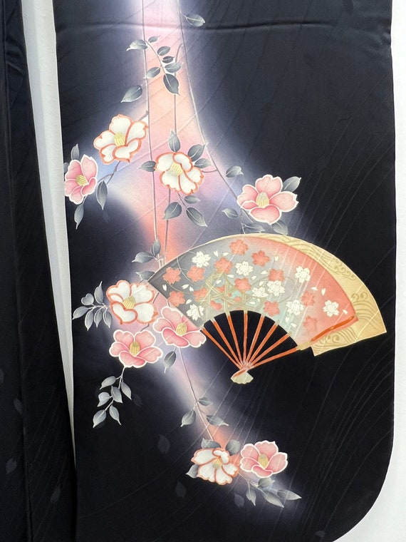 Japanese Silk Furisode Shogun Kimono - image 3