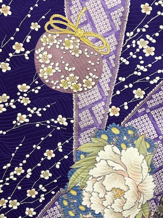 Japanese Silk Kimono Gown - image 5