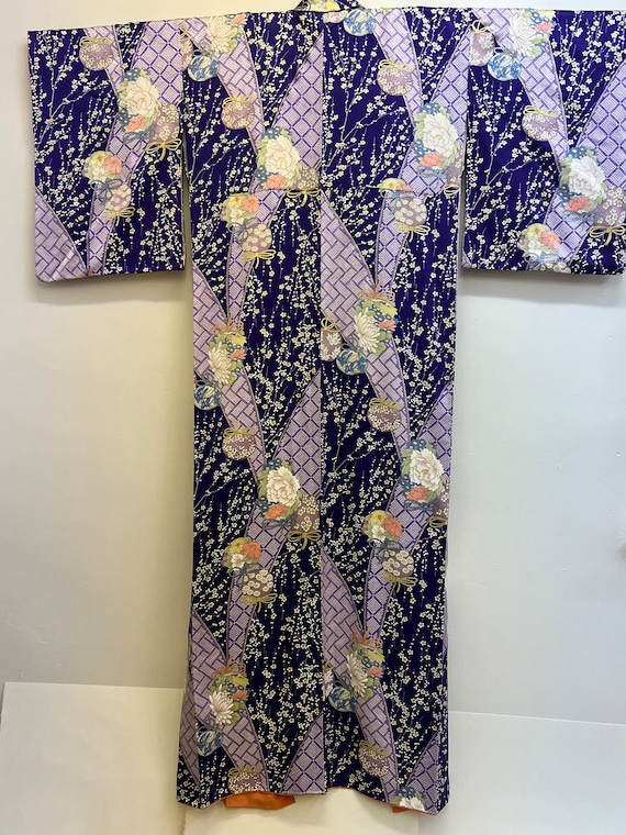 Japanese Silk Kimono Gown - image 7