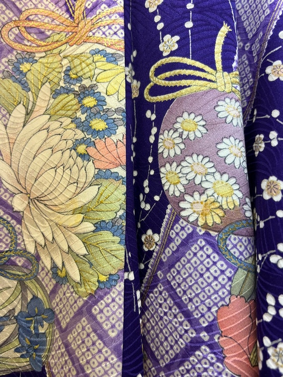 Japanese Silk Kimono Gown - image 3