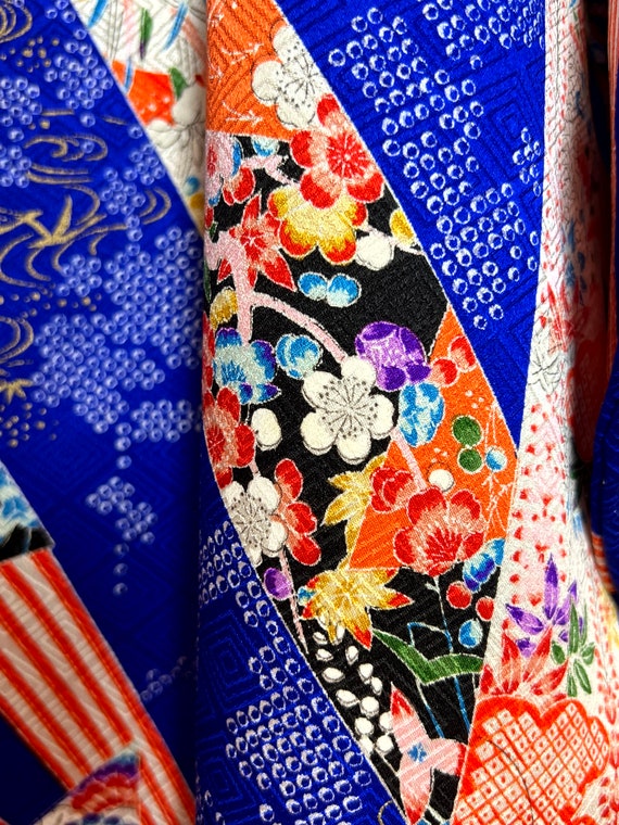 Japanese Silk Furisode Kimono - image 7