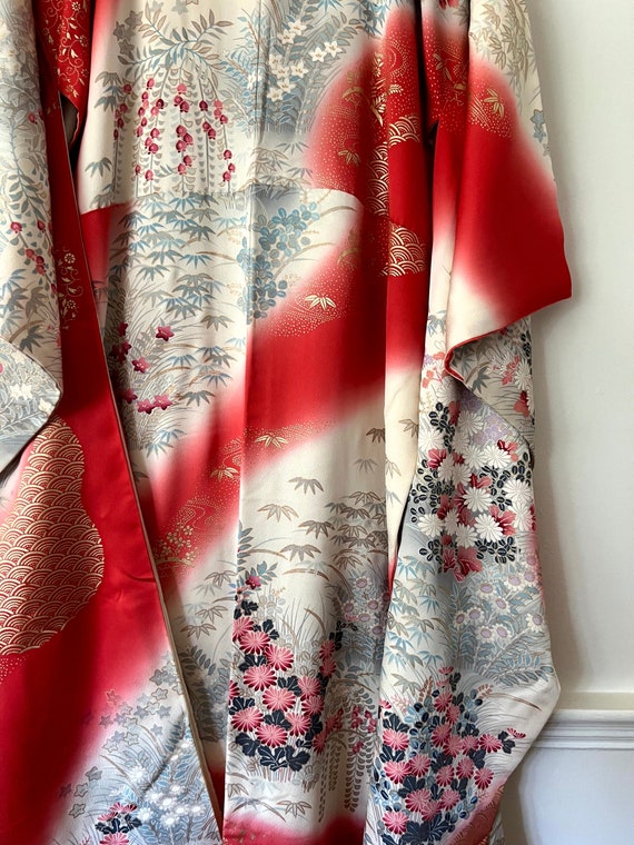 Japanese Silk Furisode Kimono