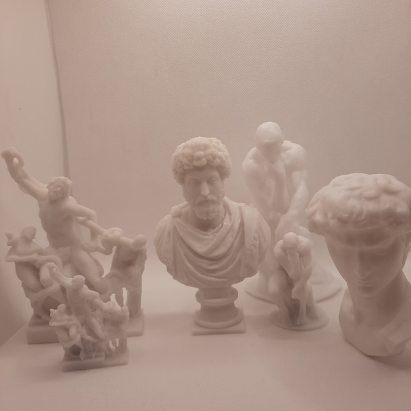 Renaissance Sculpture | Michelangelo Sculpture | Marcus Aurelius | Statue of David | 100% Accurate | Any Size