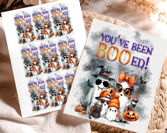 You've Been Booed Kit, Halloween Game, Printable (Digital Download)