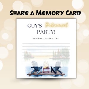 Fishing themed Share a Memory or Words of Love. Advice & wishes for anniversary, wedding, birthday. Remembrance cards