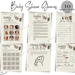 Instant Download Military theme Baby Shower Game printable, Army Baby shower games bundle, Camo baby shower games, z27