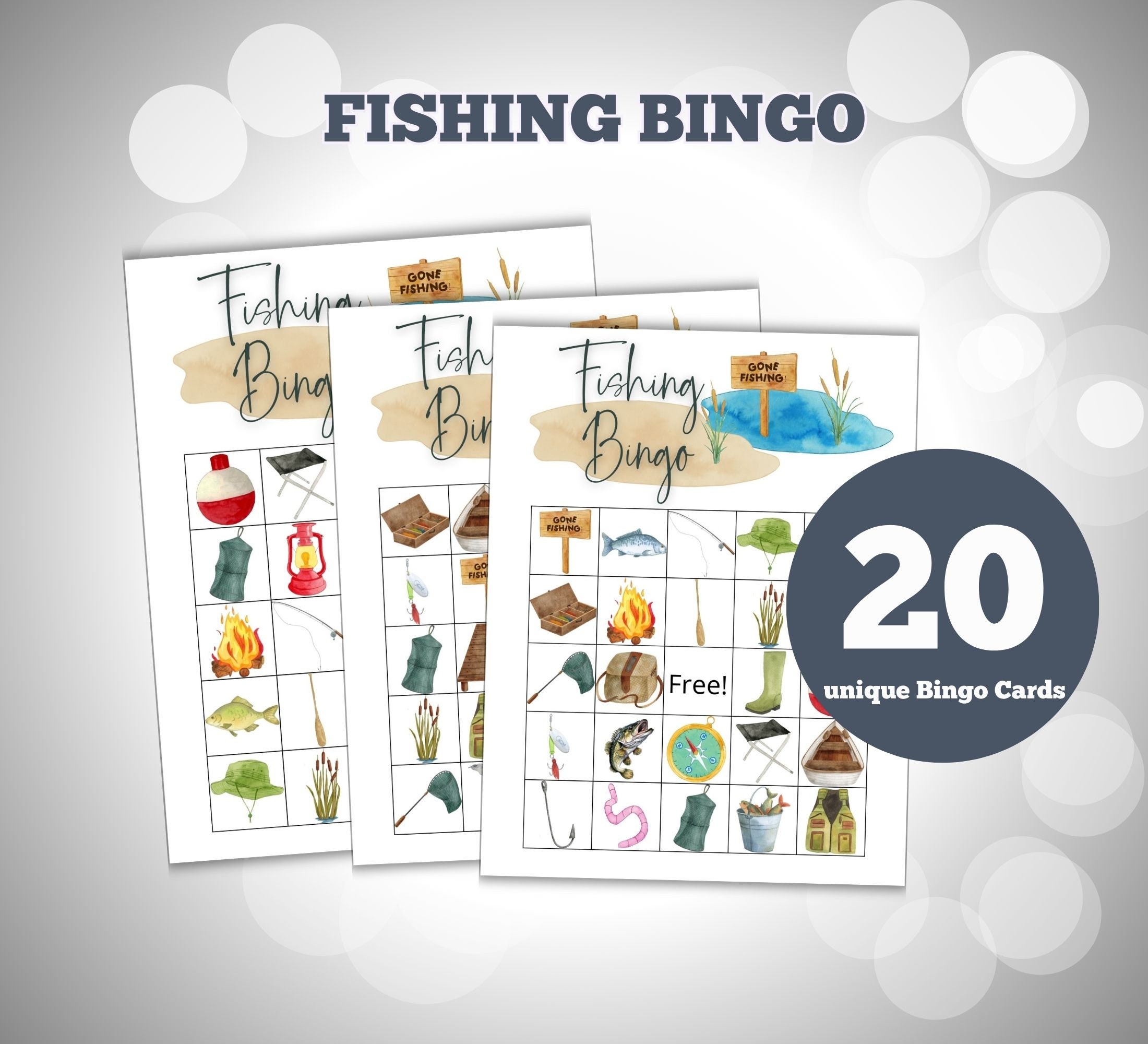 Fishing Bingo Game -  Canada