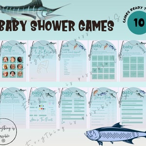 Fishing Price is Right Baby Shower Game Reel Excited Baby Sprinkle