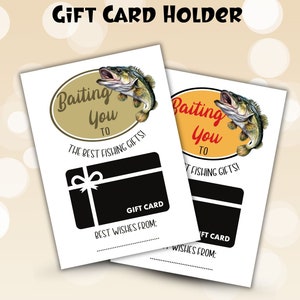 Fisherman Gift Card Holder, Bass Fishing Gift For Dad