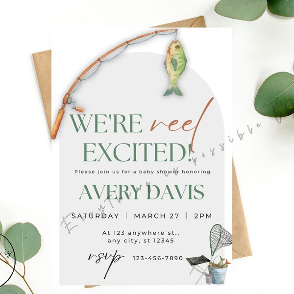 Fishing Baby Shower Invitation - Etsy