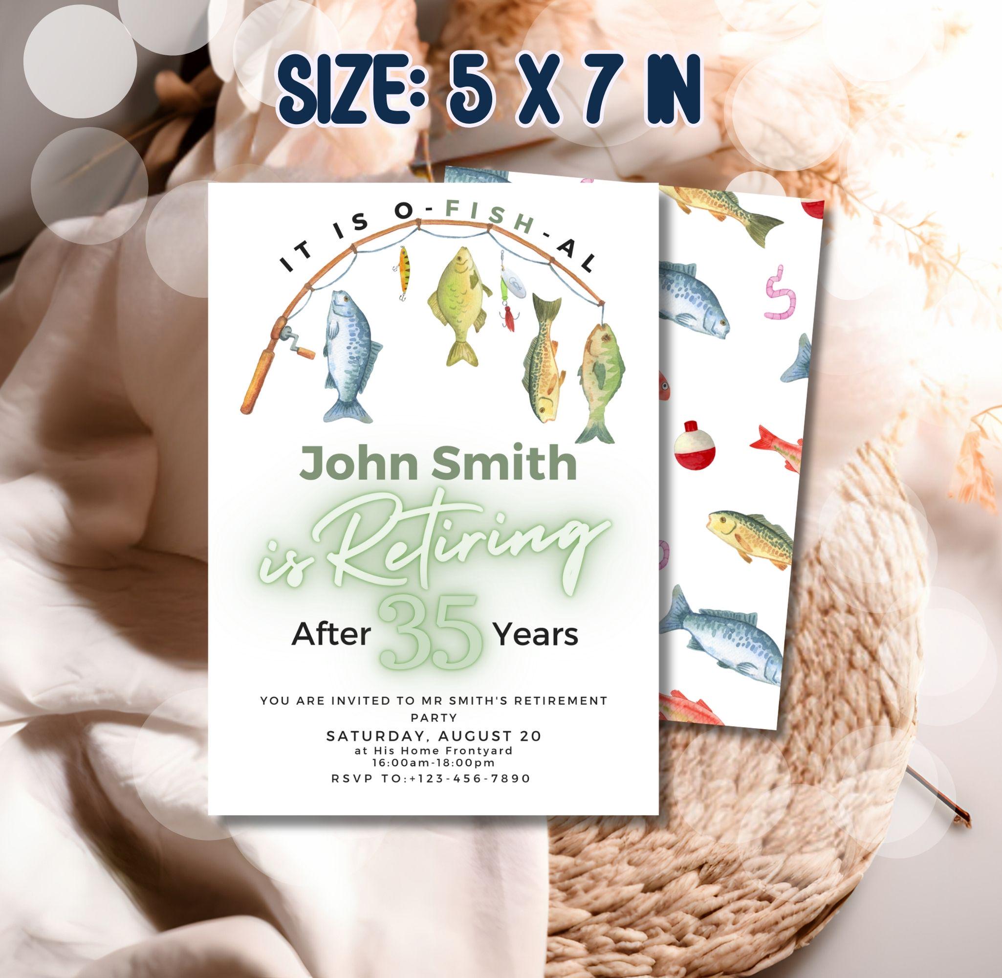 Fishing High School Graduation Announcement Designs