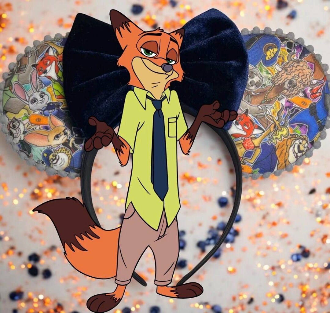 Zootopia Inspired Mouse Ears | Nick Wilde Judy Hopps Headband - Etsy