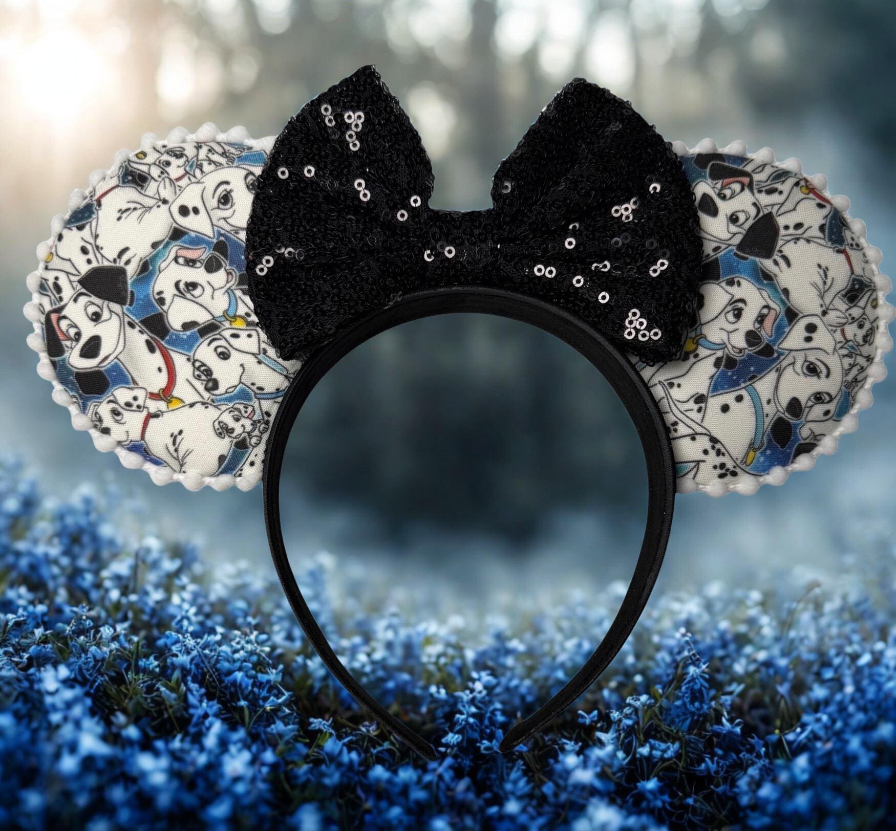 101 Dalmatians Mouse Ear Headband with Blue Bow il_fullxfull.6727558951_dony.jpg main image 4