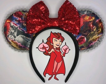 Scarlet Witch/Wanda Vision/Mouse Ears/Marvel Ears