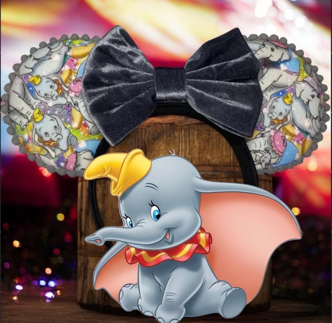 Jumbo Rocking Dumbo Mouse Ears | Dumbo Inspired Mouse Ears/circus/timothy/mrs. Jumbo - Etsy