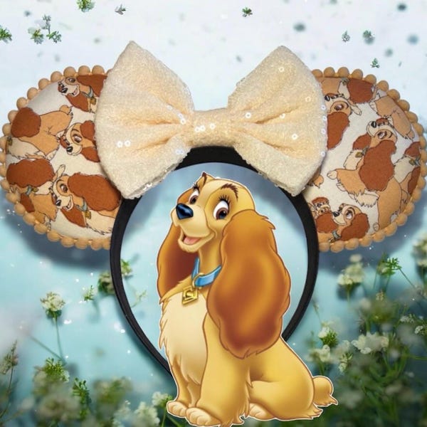Mouse Ears | Lady Inspired Mouse Ears/Lady and The Tramp/Disney Dogs