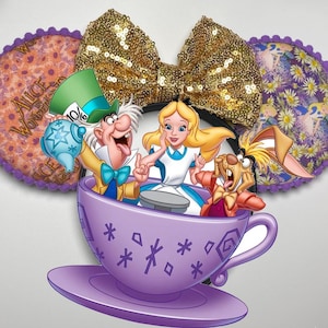 Alice In Wonderland Inspired Mouse Ears