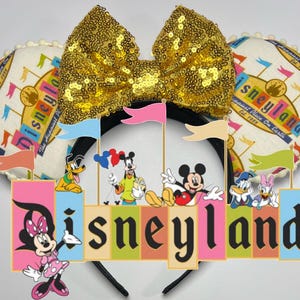 Disneyland Sign Inspired Mouse Ears