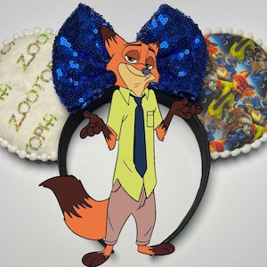 Zootopia Inspired Mouse Ears/Nick Wilde/Judy Hopps