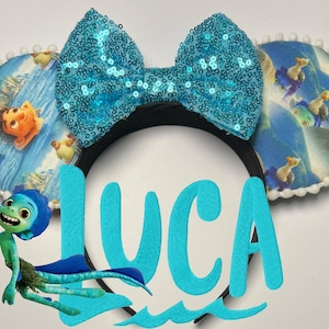 Luca Inspired Mouse Ears/Giulia/Alberto/Sea Monsters