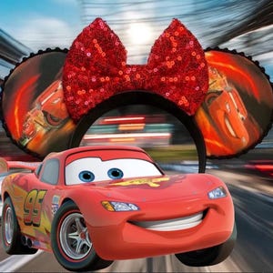 Mouse Ears | Lightning McQueen Inspired Mouse Ears/Cars/Radiator Springs Bild 1
