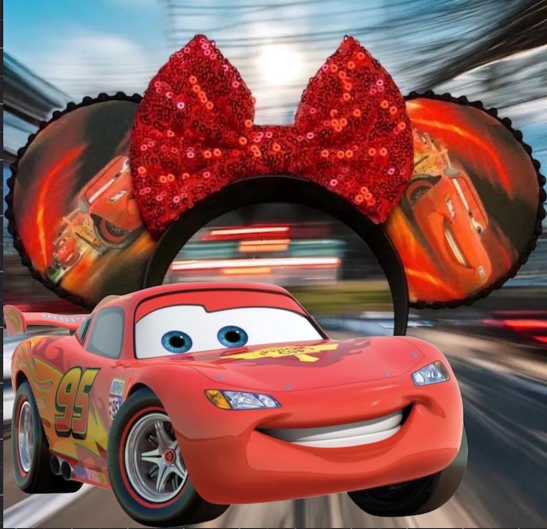 Mouse Ears | Lightning McQueen Inspired Mouse Ears/Cars/Radiator Springs Bild 1