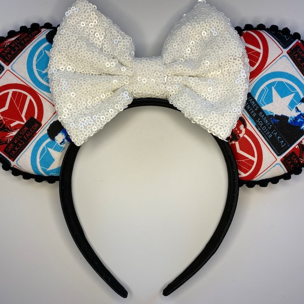 Falcon and The Winter Soldier Inspired Mouse Ears