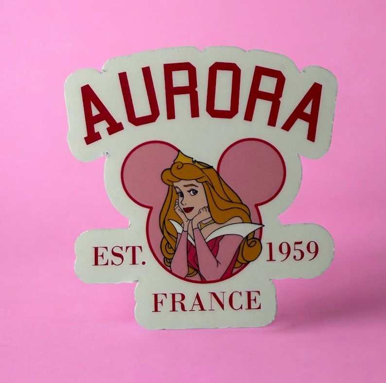 Arora Sticker Sleeping Beauty/aurora Sticker Pack/princesses |water Resistant |clear ...