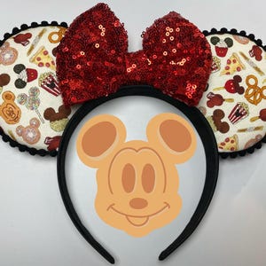Mickey Mouse Snacks Inspired Mouse Ears/Mickey Pretzel/Mickey Waffle/Popcorn/Churro
