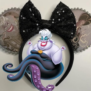 Villain Inspired Mouse Ears/Hades/Maleficent/Cruella/Scar/Jafar/Halloween Ears