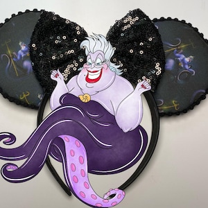 Ursula Inspired Mouse Ears/Little Mermaid/Villains