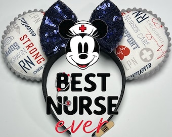 Mouse Ears | Nurse Inspired Mouse Ears/Nurse/Headband