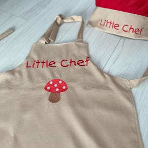 Apron for boys and Girls,Toddler Apron and Chef Hat, Personalized Apron ,Little Chef, Mini Chef,Baking with love,apron for kids,aprons