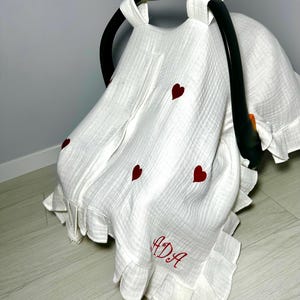 Funda de asiento de coche para bebé niña y niño - Regalo para bebé - Funda de asiento - Toldo para asiento de coche de bebé - Funda de asiento de bebé personalizada
