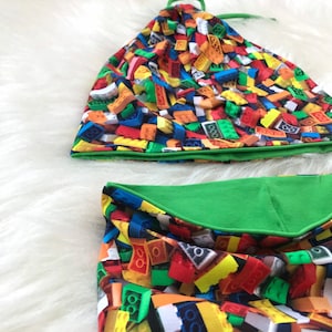 Set of Beanie and loop, cotton jersey beanie and loop set , for babies and children’s Beanie , Hat and Infinity Scarf