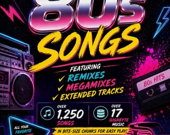 Colección de música de los 80: Más de 1250 remixes, megamixes y versiones extendidas (17 GB)