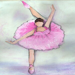 Ballerina Watercolor Wall Art, Ballet Dancer Printable, Digital Art Download, Elegant Dance Room Decor, Girl’s Room Artwork, Watercolor Art