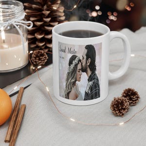 Custom Cartoon Mug, Ceramic Mug, 11oz, Personalized Coffee Mug, Funny Caricature Gift, Pet Portrait, Cute Cartoon Cup, Custom Picture Mug