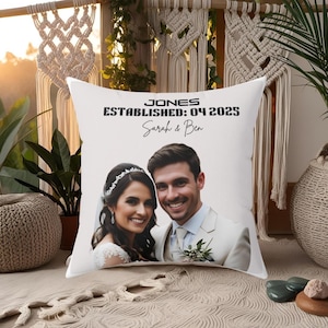 Gepersonaliseerde fotocollage kussen, aangepast fotokussen, aangepast sierkussen, familie decor op maat, bedrukt kussen, bedrukt decor kinderkamer