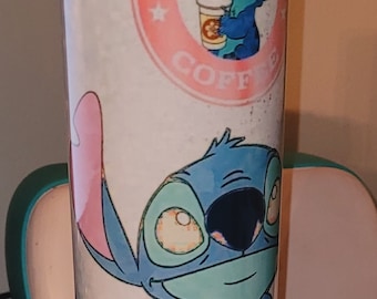 Lilo and Stitch tumbler,  Disney Stitch tumbler, ohana means family Stitch Coffee Cup Stitch Ice coffee, Stitch Ice Tea