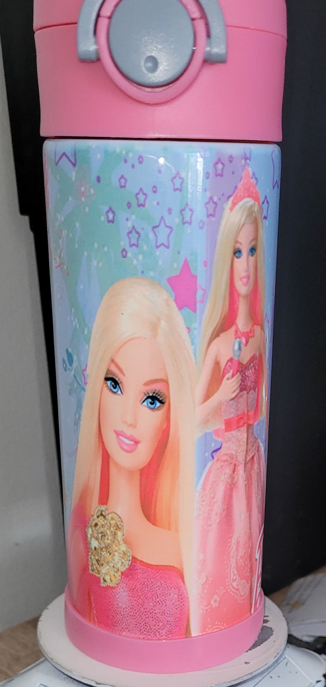 Barbie Doll Water Bottle Little Girl's Playmate a 12oz Etsy