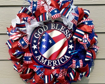 Couronne patriotique - Que Dieu bénisse l'Amérique